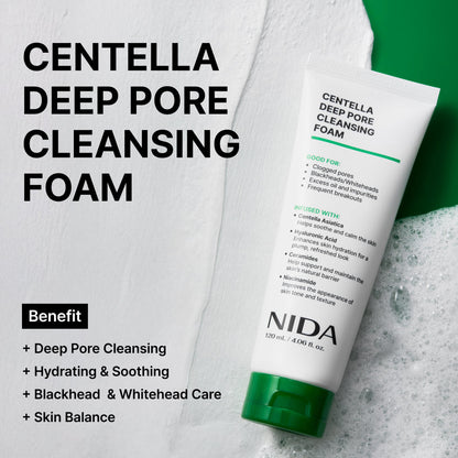 Nida Centella Deep Pore Cleansing Foam