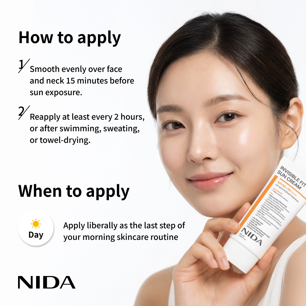 Nida Invisible Fit Sun Cream for Face & Body (Global)