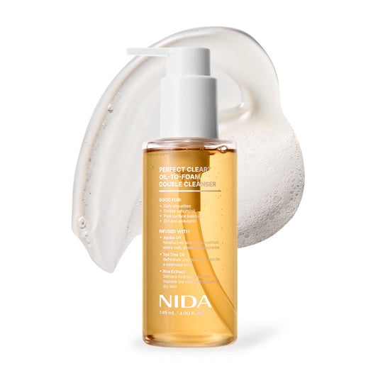 Nida Perfect Clear™ Oil-to-Foam Double Cleanser