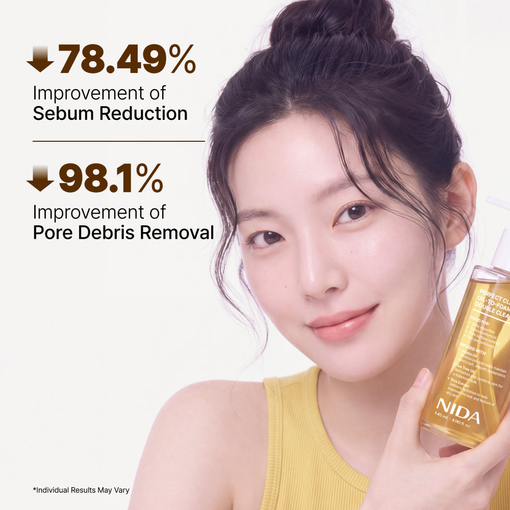 Nida Perfect Clear™ Oil-to-Foam Double Cleanser