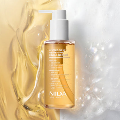 Nida Perfect Clear™ Oil-to-Foam Double Cleanser