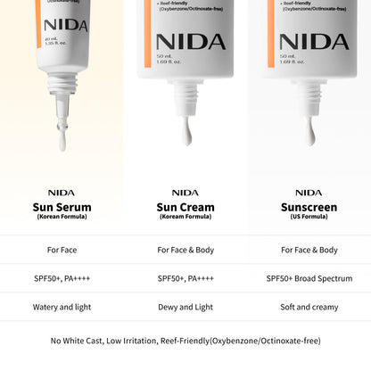 Nida Invisible Fit Sun Cream for Face & Body