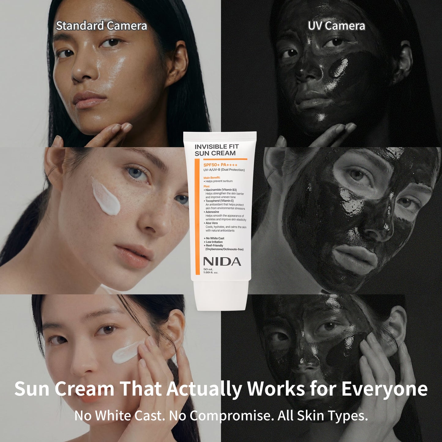 Nida Invisible Fit Sun Cream for Face & Body (Global)