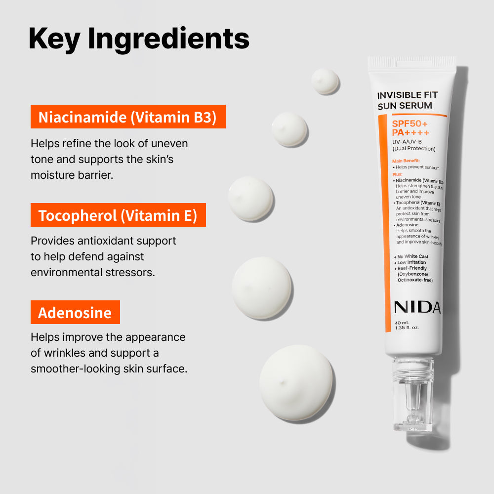 Nida Invisible Fit Sun Serum for Face