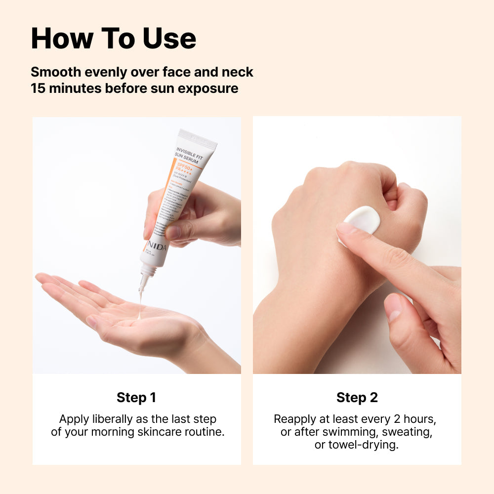 Nida Invisible Fit Sun Serum for Face