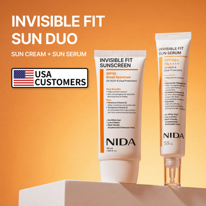 Nida Invisible Fit Sun Duo (Serum & Cream)