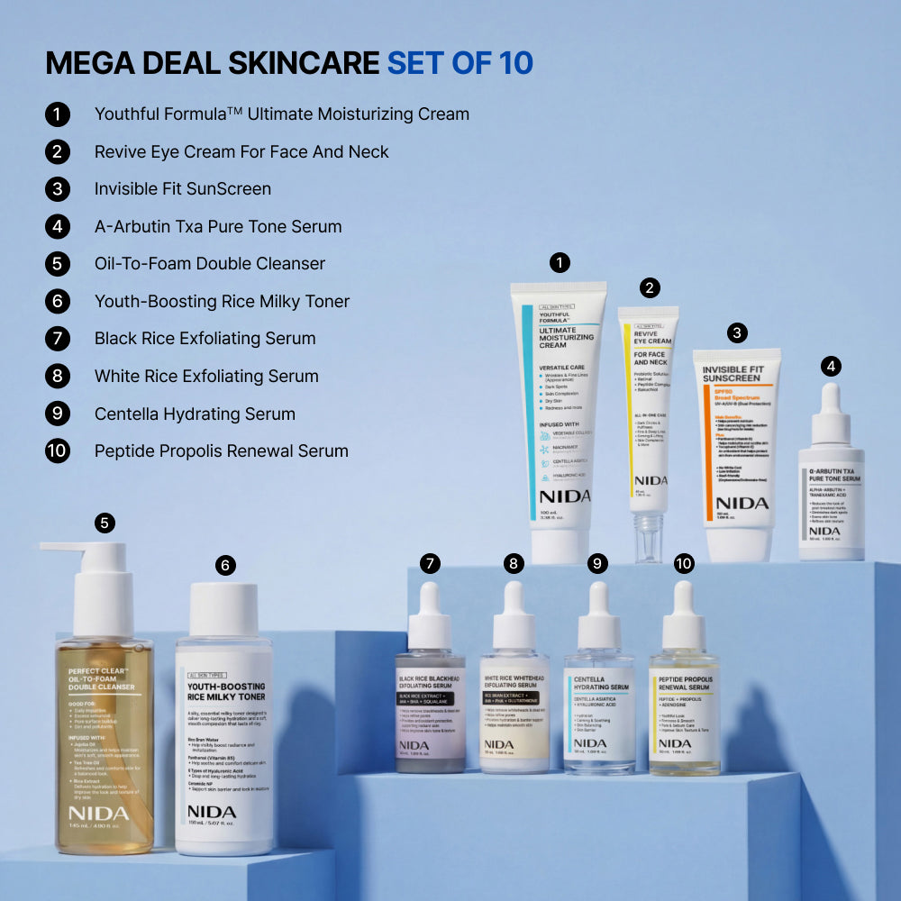 Nida Mega Deal Skincare Set of 10 (US)