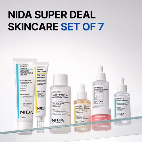 Nida Super Deal Skincare Set of 7 (Milky Toner)